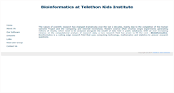 Desktop Screenshot of bioinformatics.childhealthresearch.org.au
