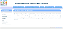 Tablet Screenshot of bioinformatics.childhealthresearch.org.au
